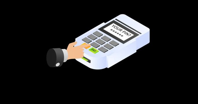 Pay with a portable ATM machine