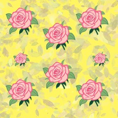 seamless pattern with roses