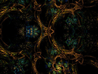 Imaginatory fractal abstract background Image