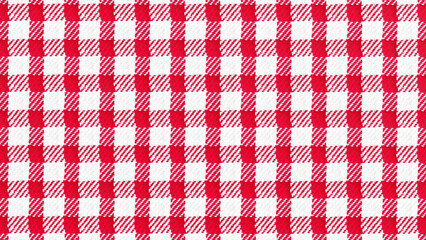 3D rendering red square plaid, tablecloth, clothing, shirt, dress, paper, bed sheet, blanket, blanket and other textile products