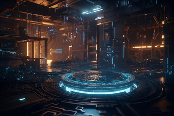 Obraz premium view of a factory. 