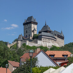 Karlstejn castle in Central Bohemia, Czech Republic.Beautiful gothic medieval castle.Popular tourist destination.
- 668036405