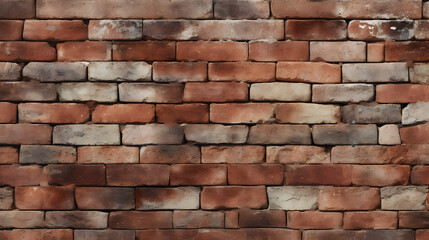 old brick wall seamless texture. generative AI.