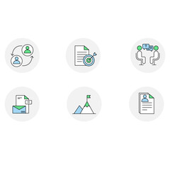 Career Success Essentials Icon Set 