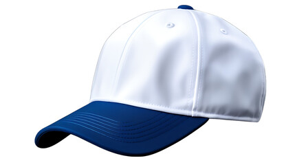 Flat Brimmed Baseball Cap on Transparent Background Isolated on Transparent or White Background, PNG