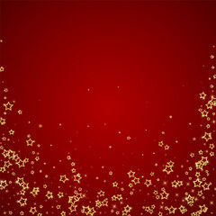 Obraz na płótnie Canvas Gold sparkling star confetti.