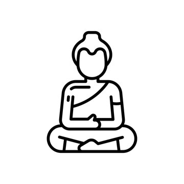 Buddha Icon in vector. illustration