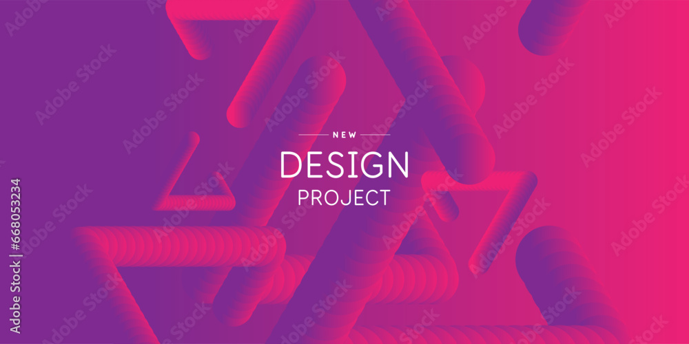 Poster a template to use in your design. a composition of geometric shapes. graphic elements for design and