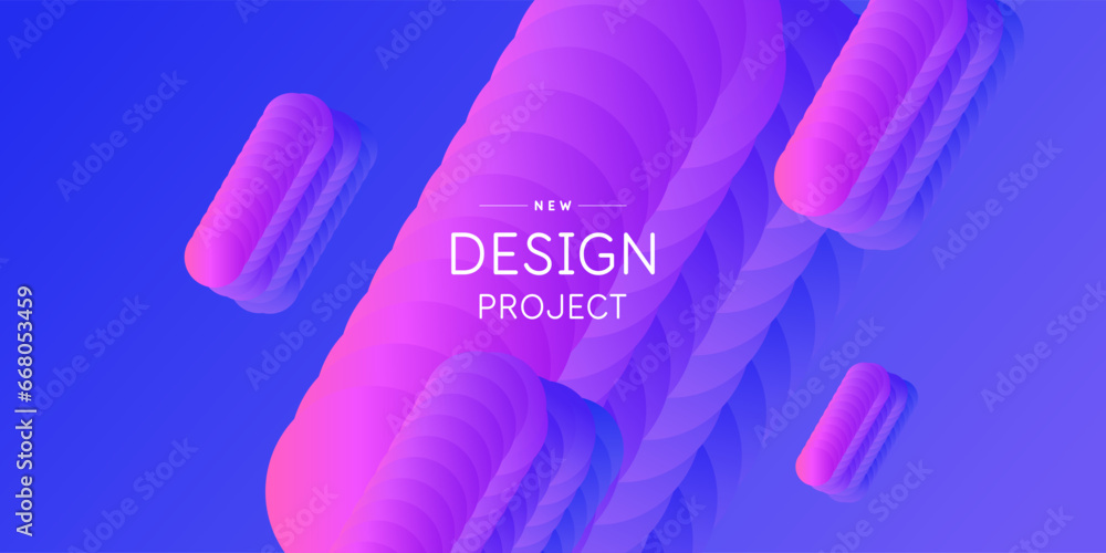 Poster abstract geometric background of simple shapes. a template for design and creativity.
