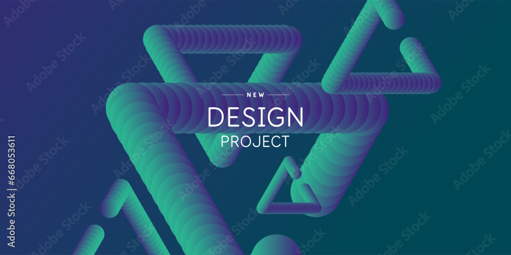 Poster abstract geometric background of simple shapes. a template for design and creativity.