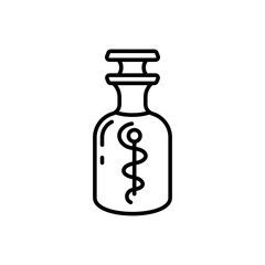 Yoga Oil Icon in vector. illustration