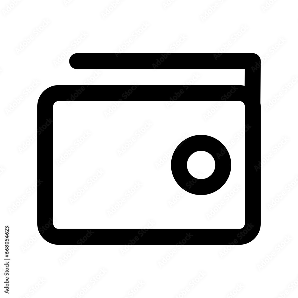Poster wallet icon vector. flat outline design style. can be used for mobile app, ui and website