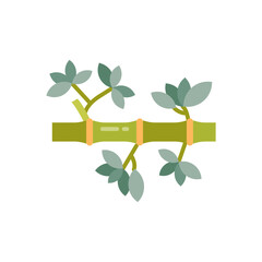 Bamboo Icon in vector. illustration

