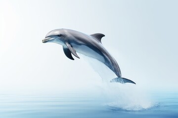 Obraz premium Highresolution Stock Photo Of Dolphin Jumping Out Of Water
