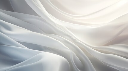 Image of white sheer curtains billowing in the breeze.