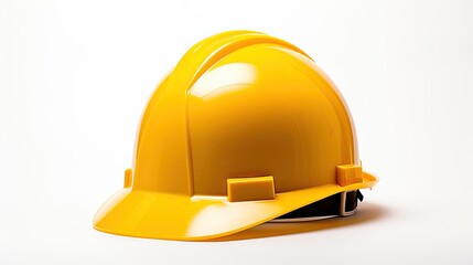 Fototapeta premium Image of yellow hard hat safety helmet.