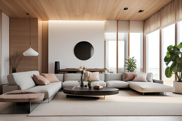 Fototapeta na wymiar modern living room interior design 