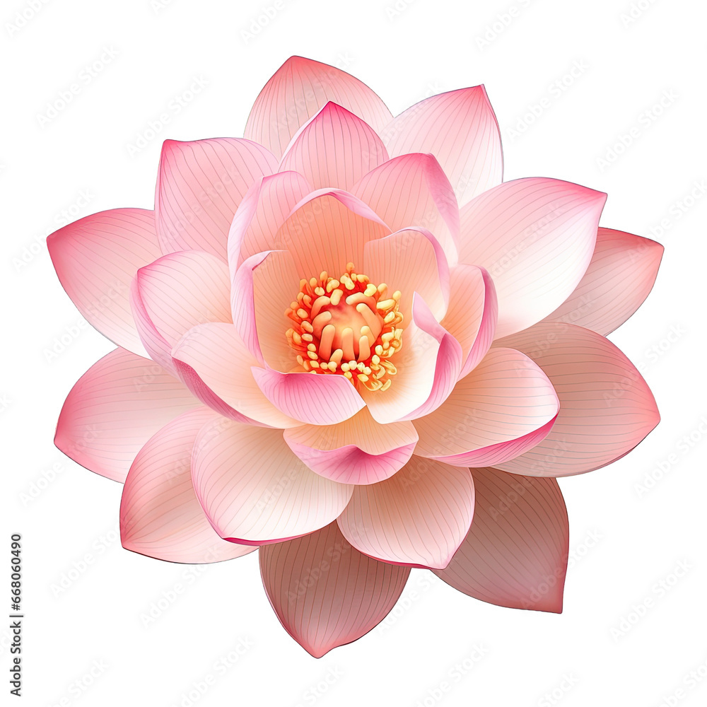 Canvas Prints Lotus Flower Isolated