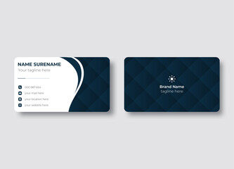 Modern elegant creative business card design vector template