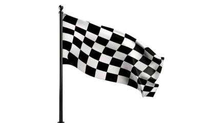 Fototapete Rund checkered racing flag © Ariestia