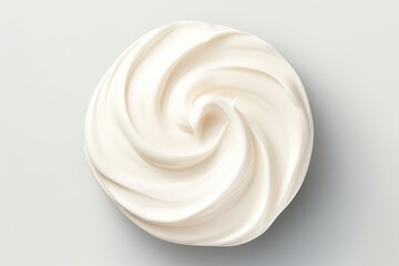 Realistic Cream Texture, Completely Isolated On Clear Background