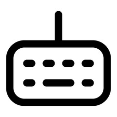 Keyboard line icon