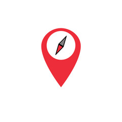 Pin Maps Vector icon
