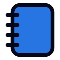 Obraz premium Notebook filled line icon