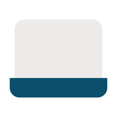 Obraz premium Laptop flat icon 