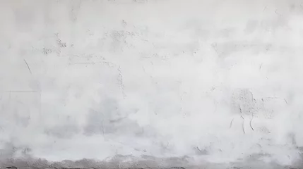 Deurstickers White concrete wall background texture with plaster. generative AI. © mhebub