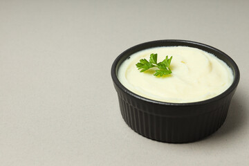 Mashed potatoes, concept of tasty and delicious food