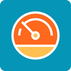 Speedometer and Meter Icon
