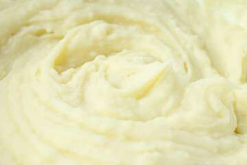 Mashed potatoes, concept of tasty and delicious food