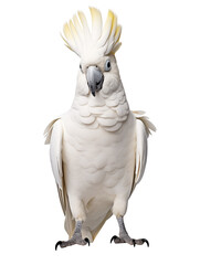 White Cockatoo, Cacatua galerita, isolated on white background