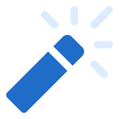 Magic wand duo tone color icon