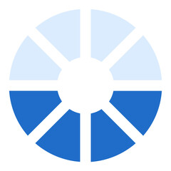 Color wheel duo tone color icon