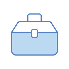 Tool box icon isolate white background vector stock illustration