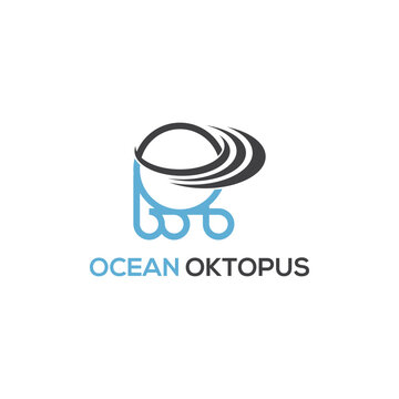 Octopus logo and vector icon 
