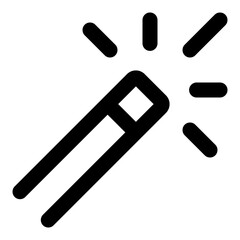 Magic wand line icon