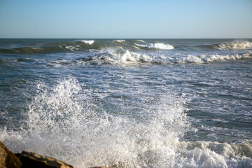 Fototapeta premium sea waves near the shore