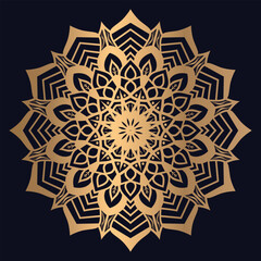 Arabic mandala background illustration icon vector