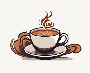 Obraz premium 温かいコーヒー