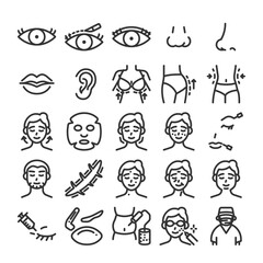 美容整形 外科 アイコンセット