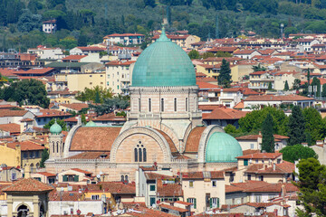 Fototapeta na wymiar Great Synagogue of Florence in Italy