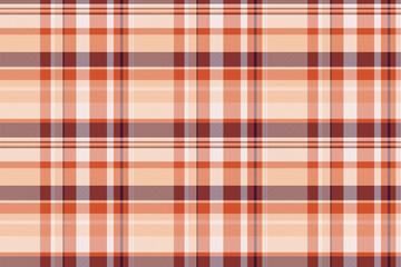 Tartan textile texture of check seamless background with a vector pattern fabric plaid.
