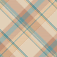 Fabric texture textile of plaid vector pattern with a check tartan background seamless.