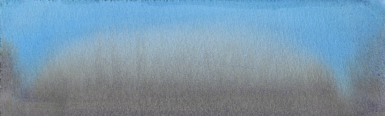 Fototapeta premium blue and black ink on wet paper banner shape