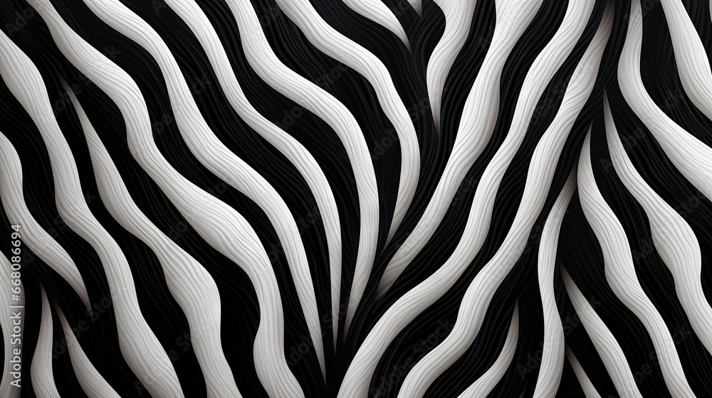 Poster zebra like retro pattern smooth animal skin design