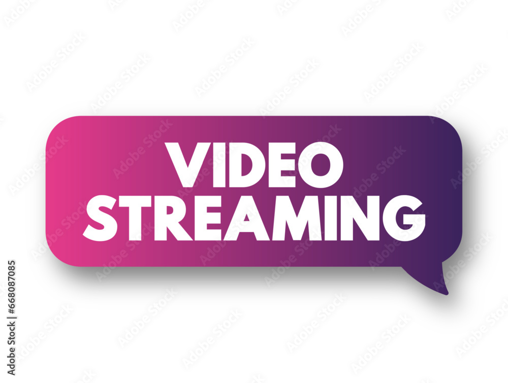 Poster video streaming is a method of viewing video content without actually downloading the media files, t