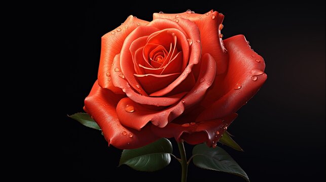 Valentine s Day design elegant rose image for magazines